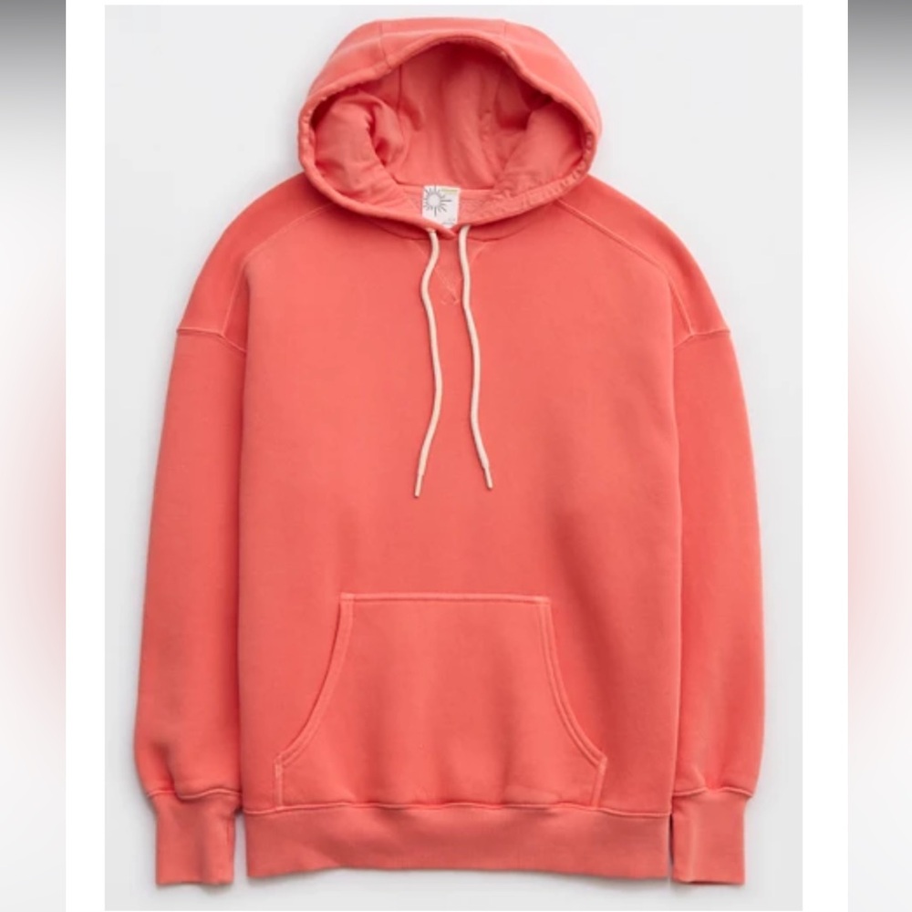 Aerie | OFFLINE Cloud Fleece Hoodie Starburst Orange Small - Picture 2 of 12